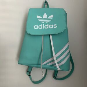 Adidas Originals Trefoil Mini Backpack Womens Mint Green Small 3 Stripe Bag
